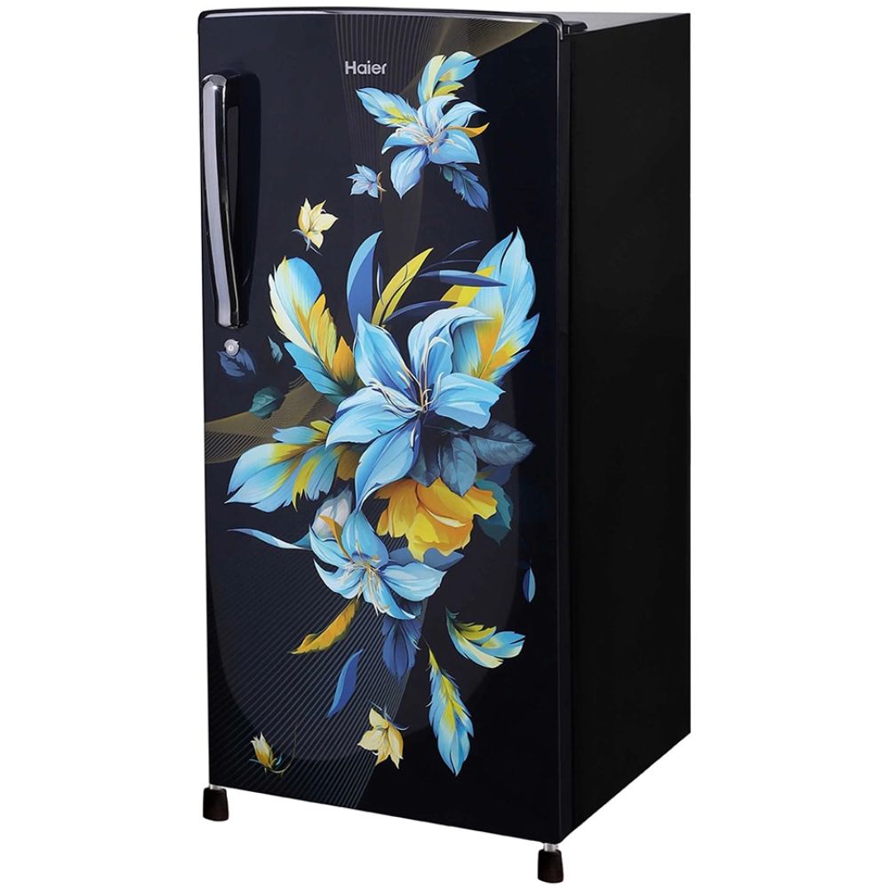 Haier 185 Ltrs 2 Star Inverter Direct Cool Single Door Refrigerator (HRD-2062CKO, Black)