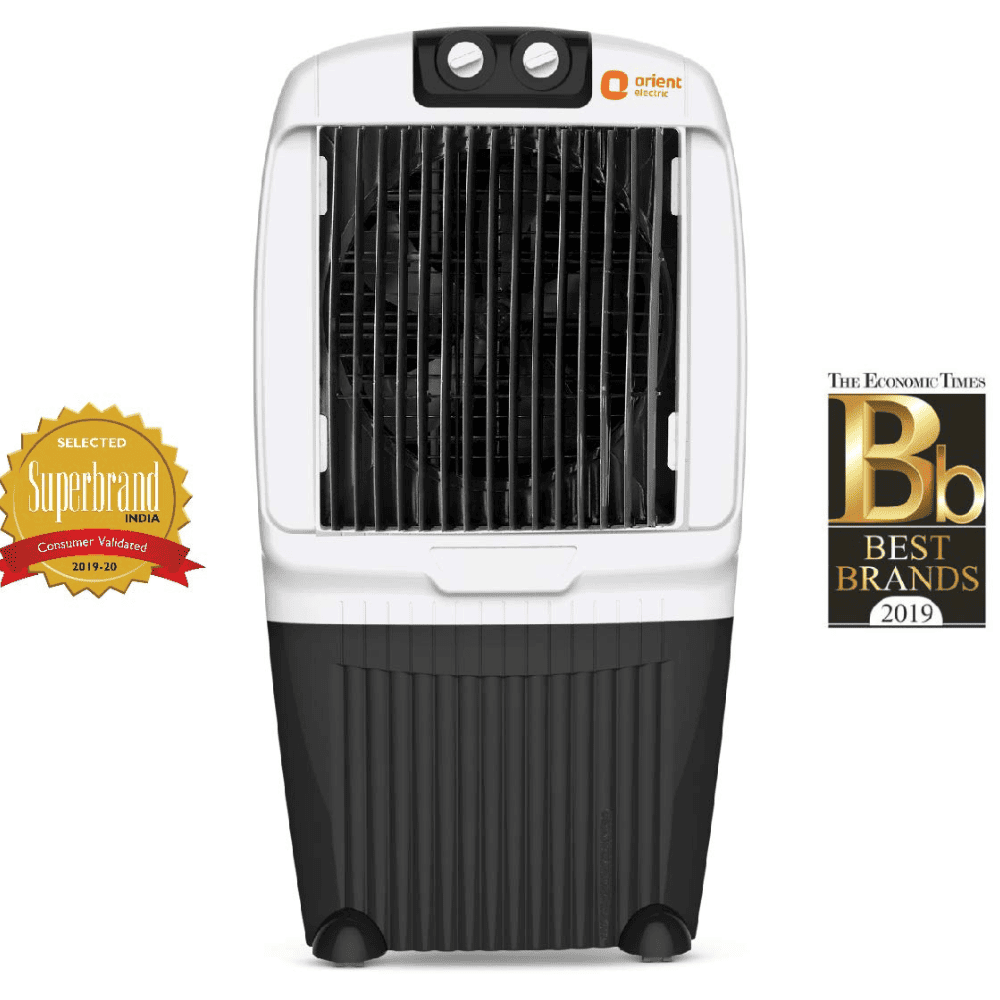 Orient 70 Ltrs Electric Aerocool Desert Air Cooler (CD7001 OCEAN M-70, Black & White)