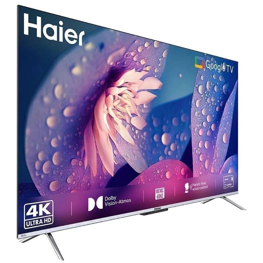 Haier H43S80GFX, 43 Inches 4K Ultra HD QLED Google TV, Black