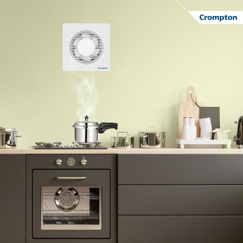 Crompton Heavy Duty 200mm 6 Blade Fresh Air Exhaust Fan