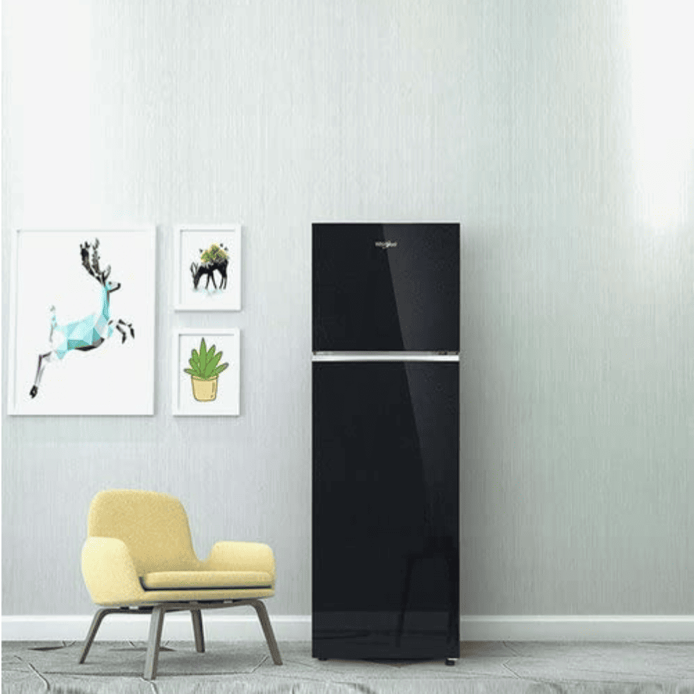 Whirlpool 235 Ltrs 2 Star, Inverter Frost Free, Double Door Refrigerator (NEO 305GD PRM CRYSTAL BLACK (2S)-TL)