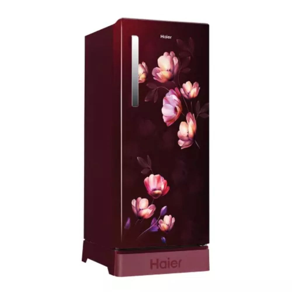 Haier 190 Ltrs, 5 Star Direct Cool Single Door Refrigerator (HRD 2115PRIA N, Red Ivy)