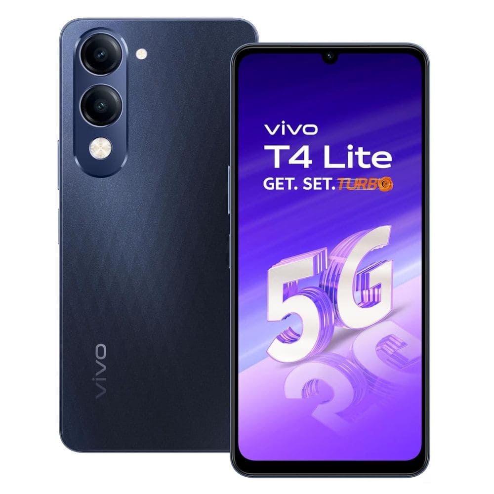 Vivo T4 Lite 5G 4/128G, Powerful 5G with Camera Control Android Phone (Available in Multi Colour)