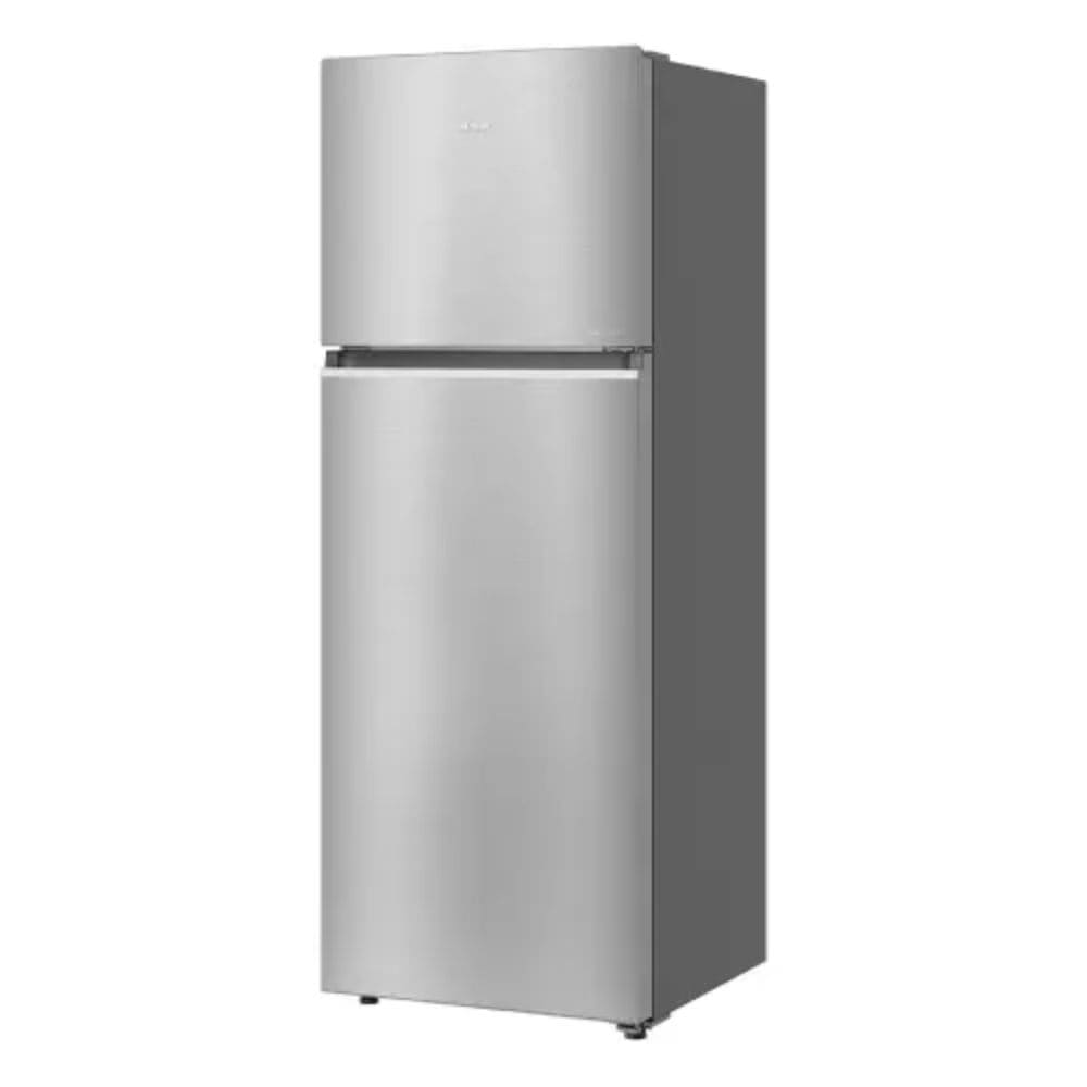 Haier 328 Ltrs, 2 Star Frost Free Double Door Top Mount Refrigerator (HRF 4082BISA P,Inox Steel)