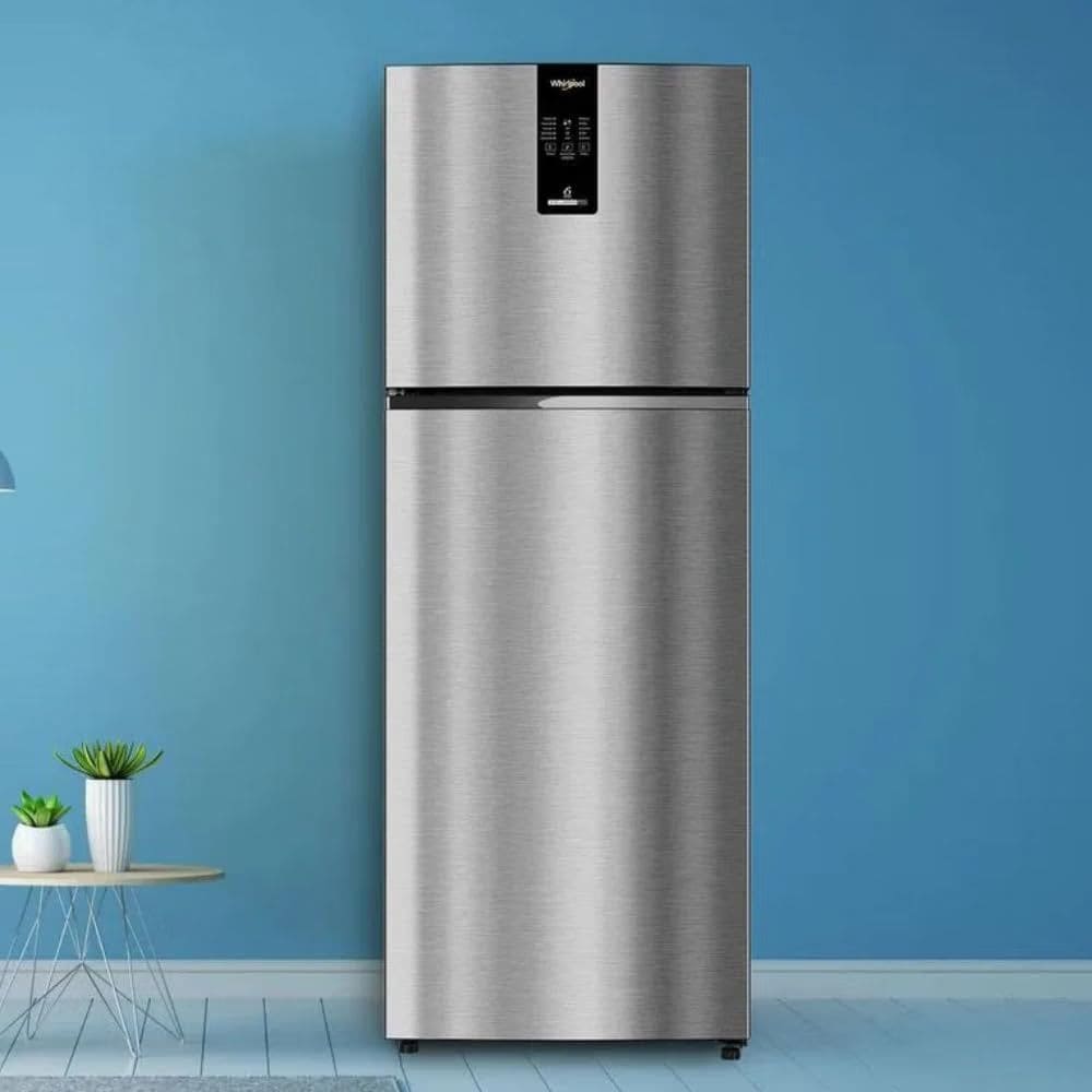Whirlpool 308 Ltrs 2 Star Convertible Frost Free Double Door Refrigerator (IFPRO INV CNV 355, Illusia Steel Y)