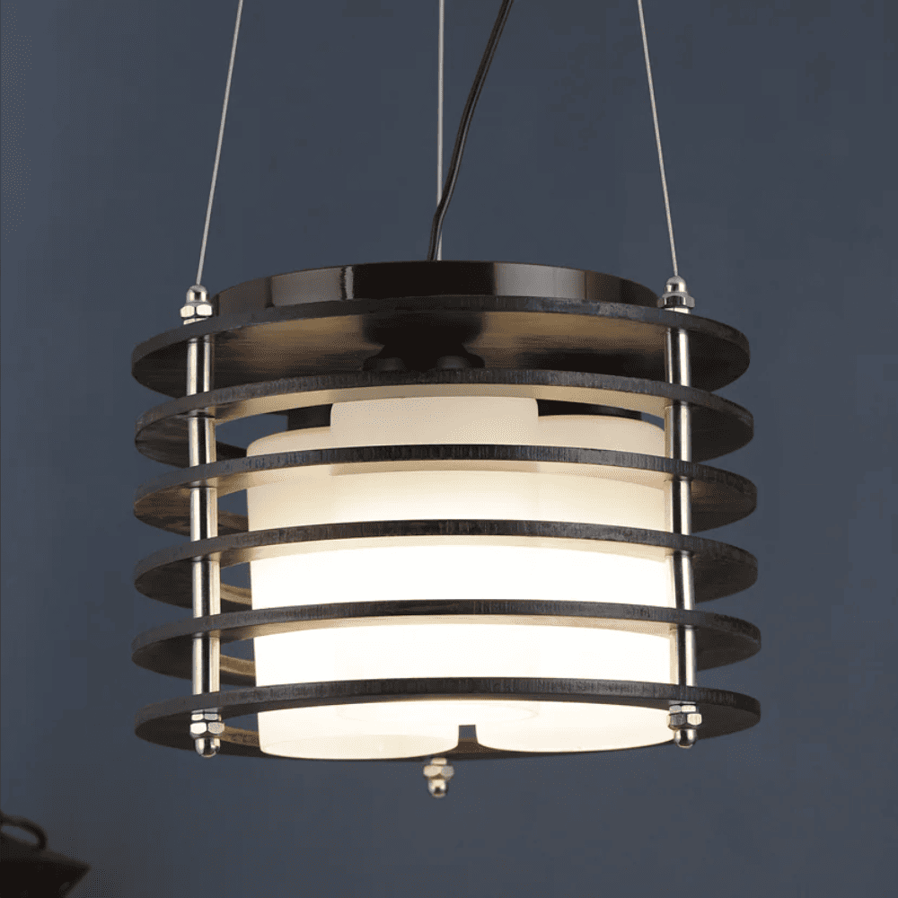 Ceiling Lights Eliante Wood Chandelier, Lights for Living, Bedroom, Dining Rooms (Brown)