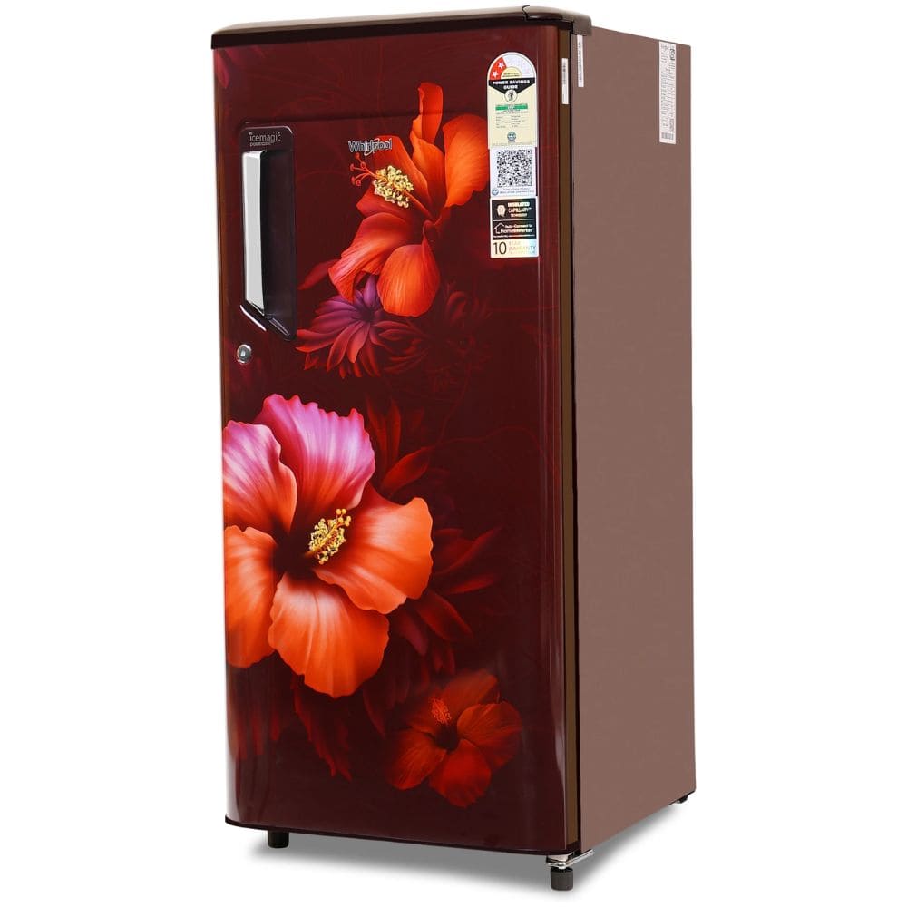 Whirlpool 184 Ltrs, 1 Star Direct Cool Single Door Refrigerator (205 IMPC PRM 1S WINE SPRING Y)
