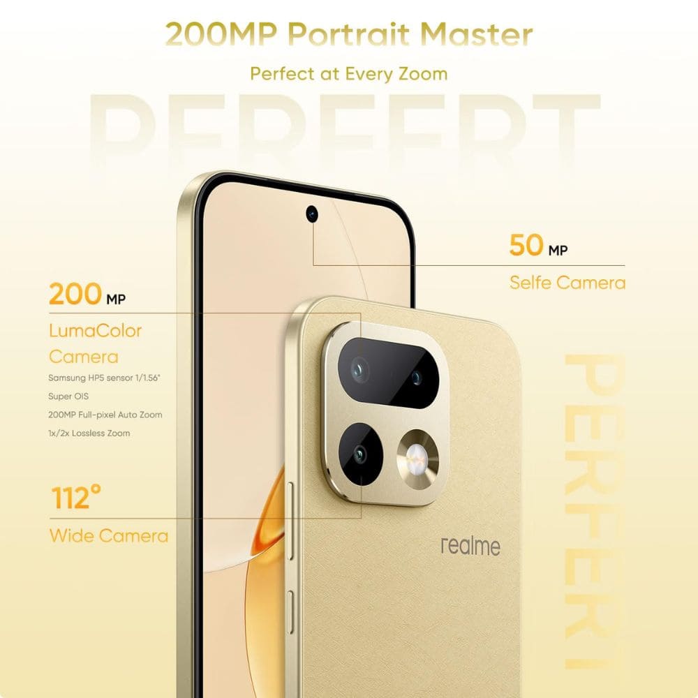 Realme 16 Pro 5g 8GB/256GB, Powerful 5G with Camera Control Android Phone (Multi Colour)