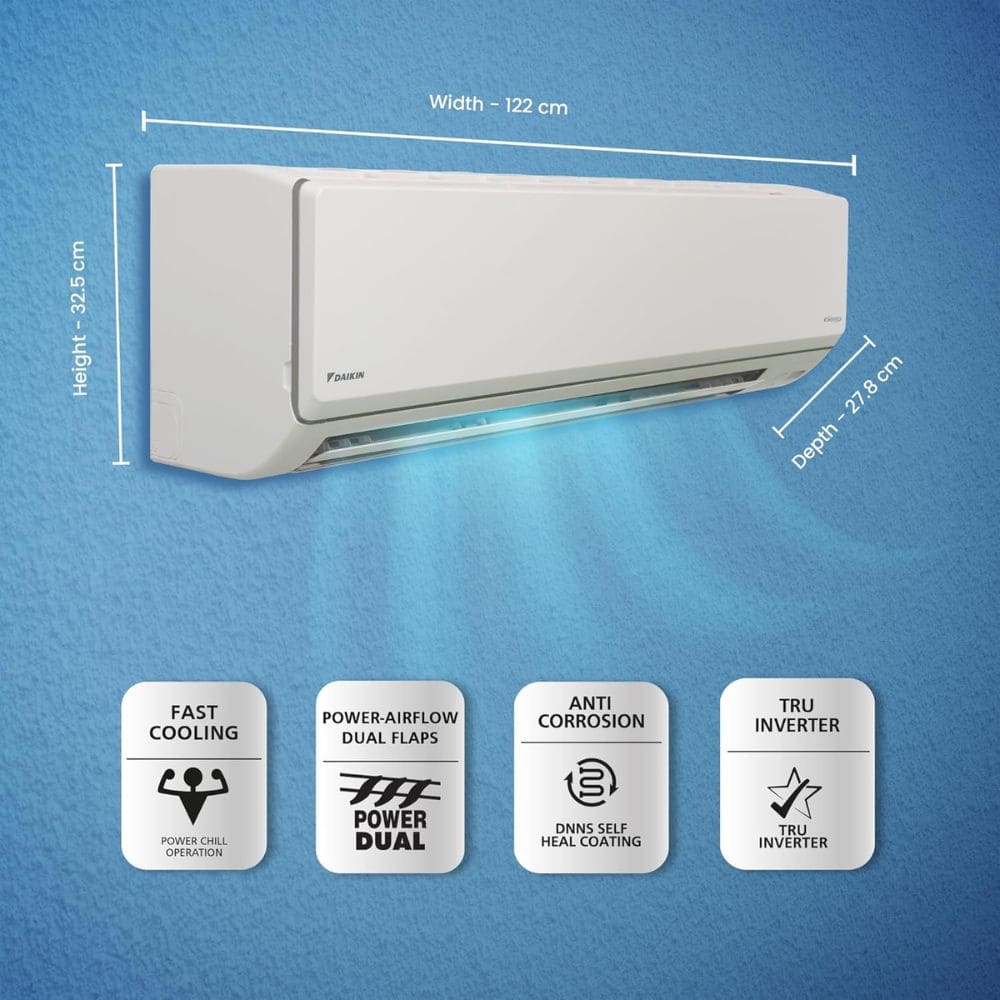 Daikin 2.6 Ton 3 Star Inverter Split Air Conditioner (FTKL90U)