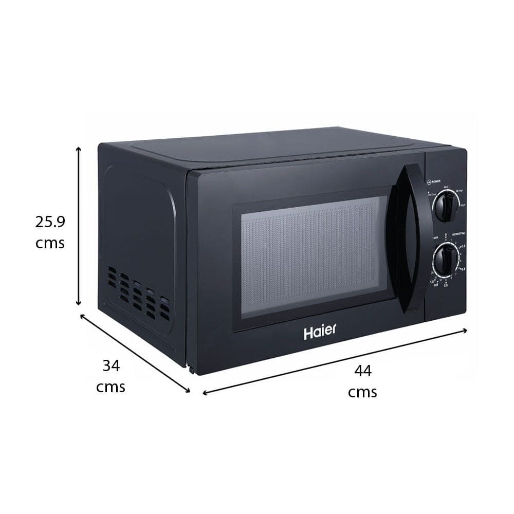 Haier 35 Ltrs Digital Display Solo Microwave Oven (HIL2001MWPH,Black)