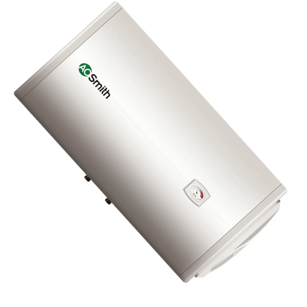 AO Smith 100 Ltrs Horizontal Storage Wall Mounting Water Heater Geyser ( HSE-HAS 100L, White)