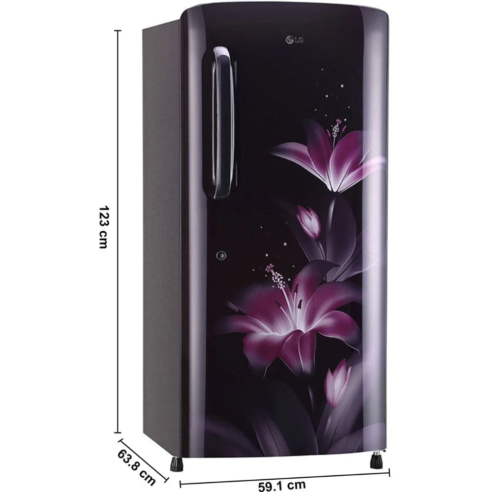 LG 210 Ltrs, 3 Star Direct Cool Single Door Refrigerator (GLD2236YAWS)