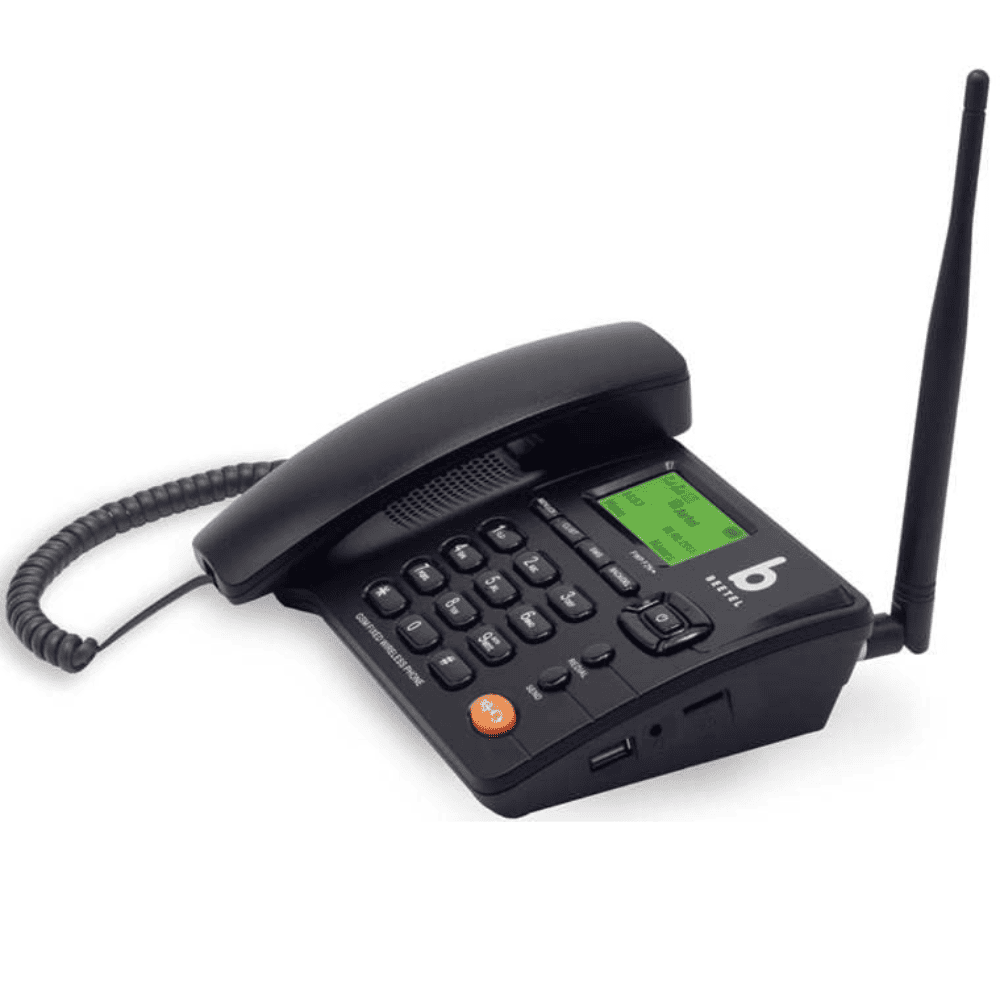 Beetel F2N+ GSM Fixed Wireless landline Phone with LCD Display, Voice Recording, Black