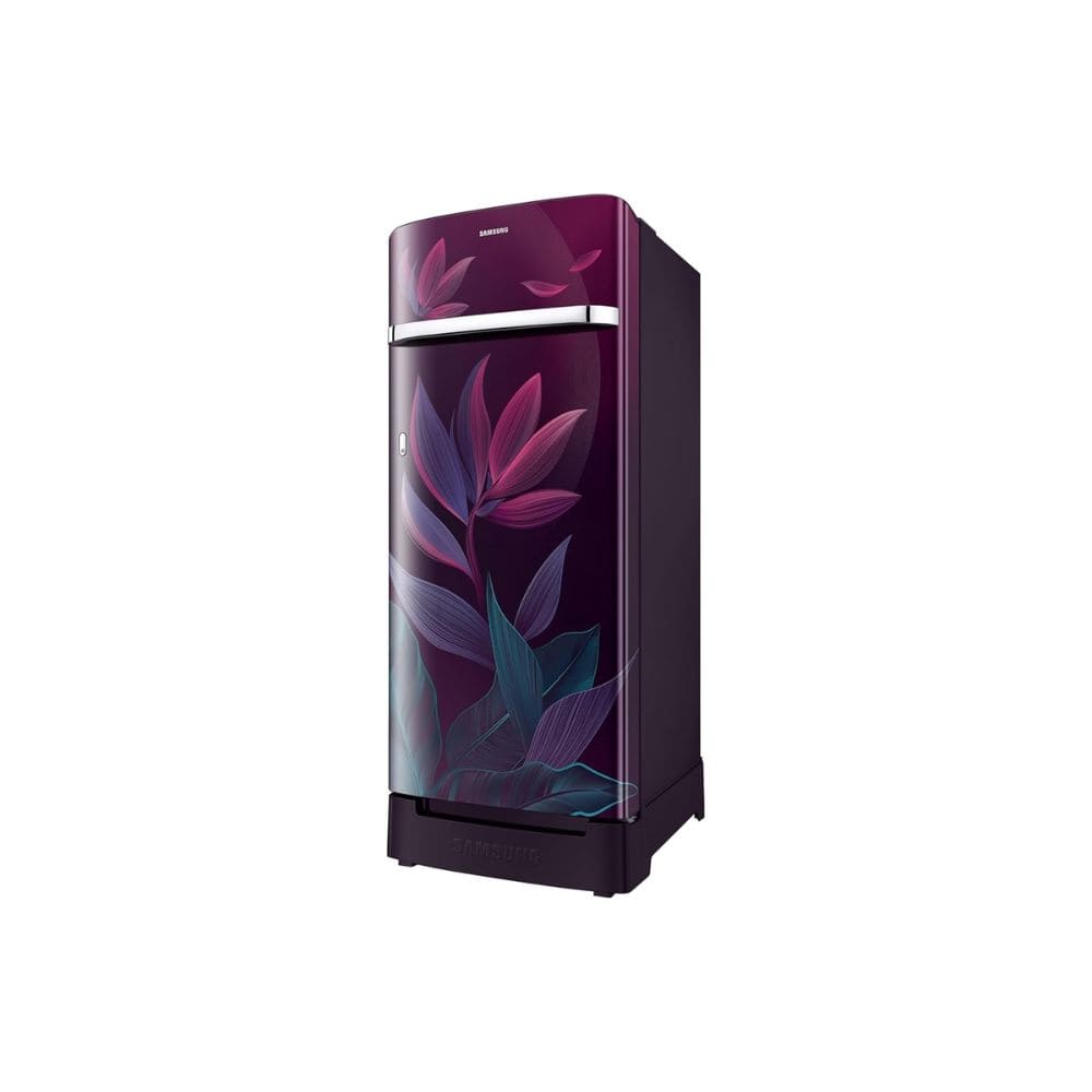 Samsung 215 Ltrs, 5 Star Digital Inverter, Direct Cool Single Door Refrigerator (RR23H2H359R/HLtrs, Paradise Bloom Red)