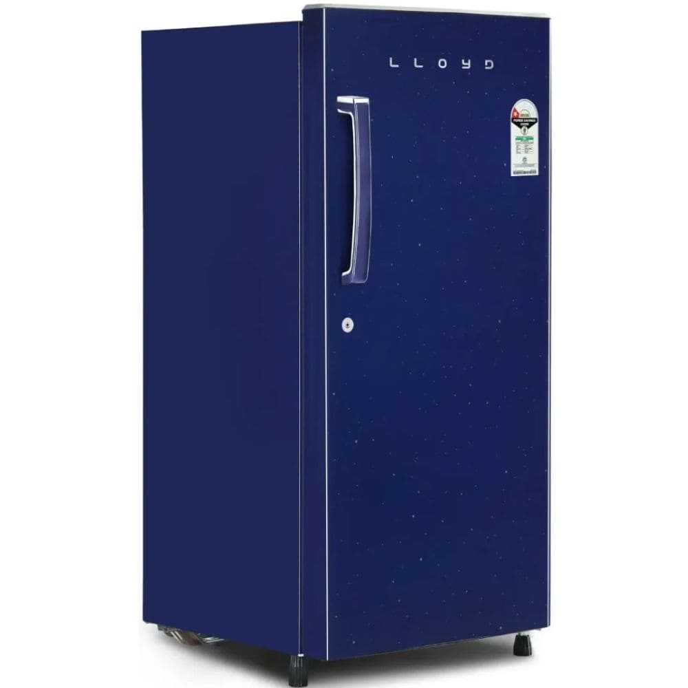 Lloyd 175 Ltrs, 1 Star Direct Cool Single Door Refrigerator (GLDG191ABBCF,Blink Blue)