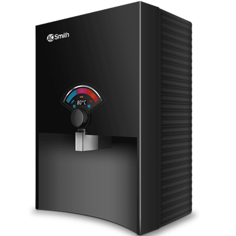 AO Smith P8 PROPLANET, 6.5 Ltrs Storage , RO + Silver Wall Maountable Water Purifier, Black