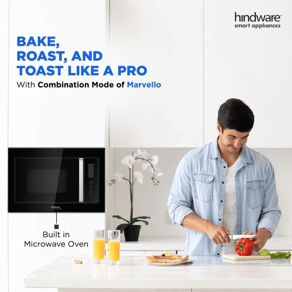 Hindware 31 Ltrs Grill Convection Microwave Oven, Digital Display (MARVELLO31L,Black)