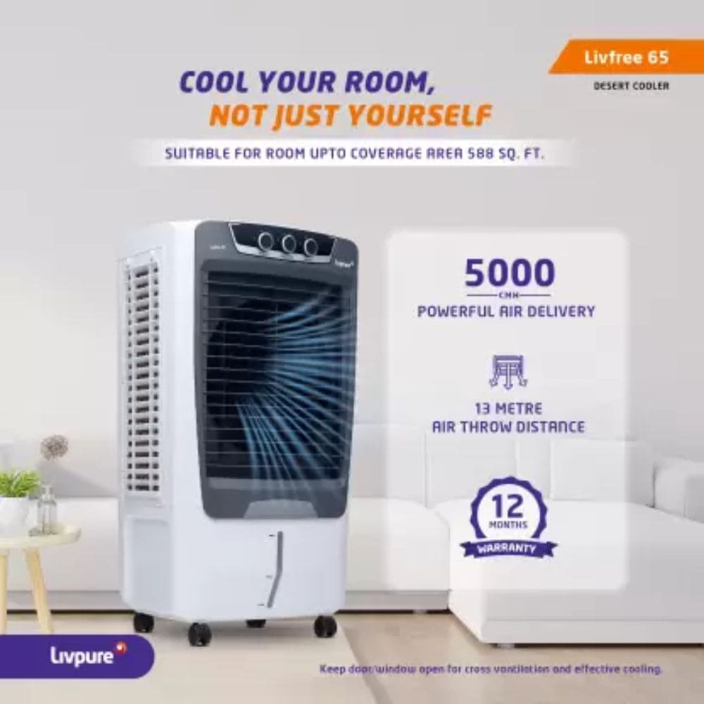 Livpure 65 Ltrs Desert Room Air Cooler (superior livfree65l)
