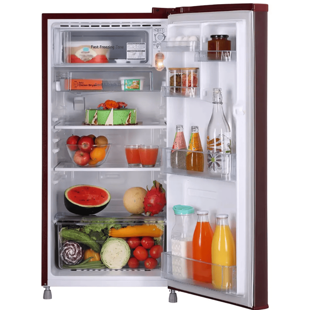 LG 185 Ltrs 1 Star, Inverter Direct Cool, Single Door Refrigerator (GL-B199OSTB)