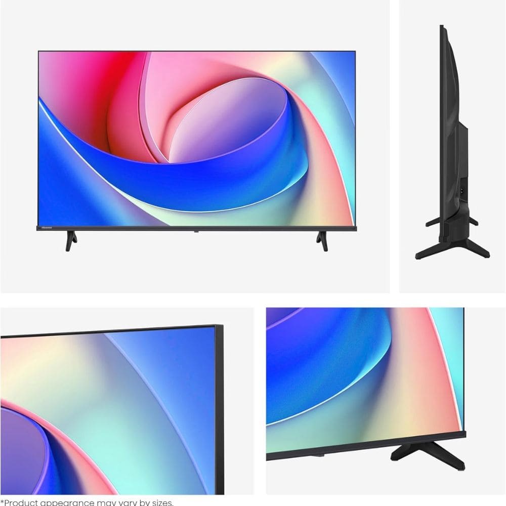 Hisense 43E4S, 43 Inches Full HD Smart TV, Black