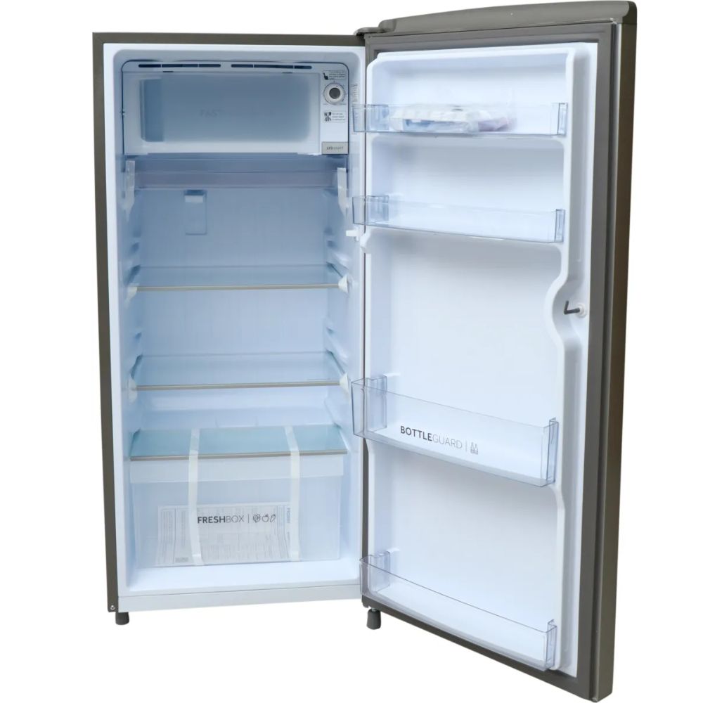 Haier 185 Ltrs 2 Star Inverter Direct Cool Single Door Refrigerator (HRD-2062BMS, Moon Silver)