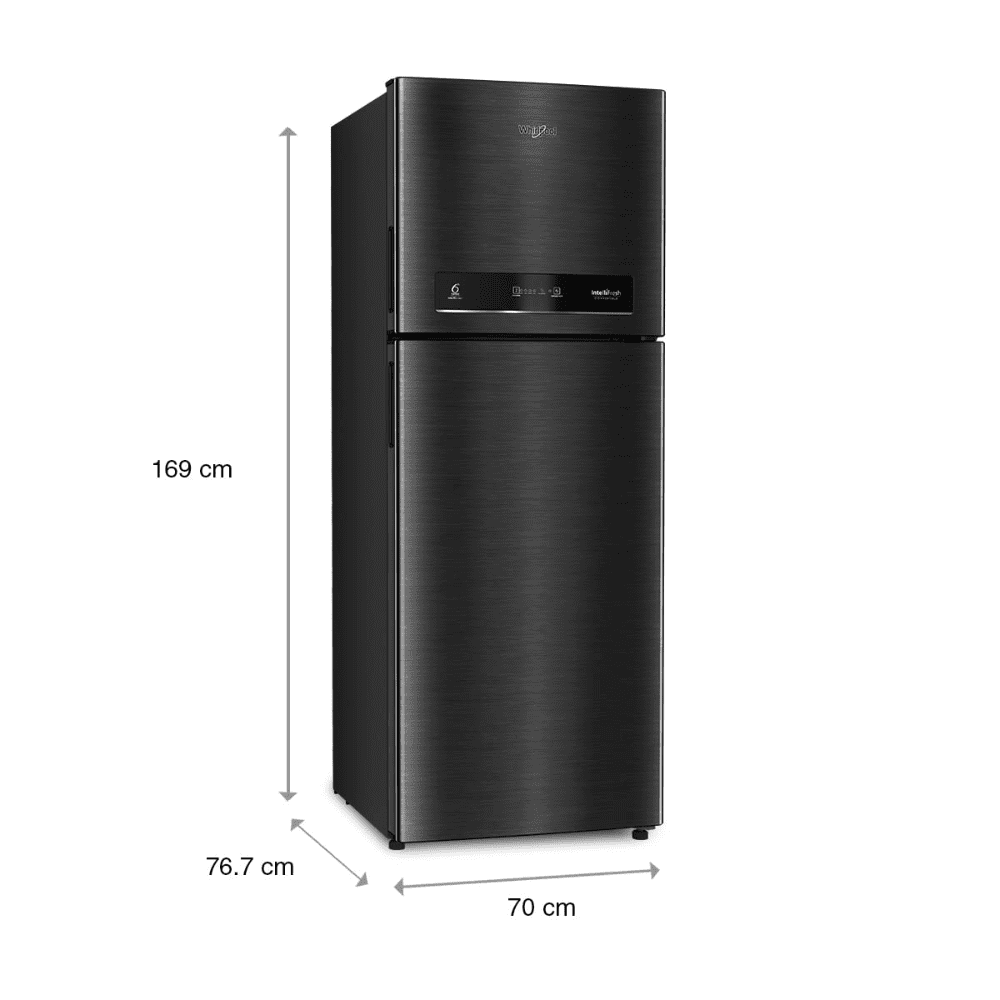 Whirlpool 467 Ltrs 2 Star, IntelliFresh Convertible Inverter Frost Free, Double Door Refrigerator (IF INV CNV 515 STEEL ONYX Black (2S)-Z)