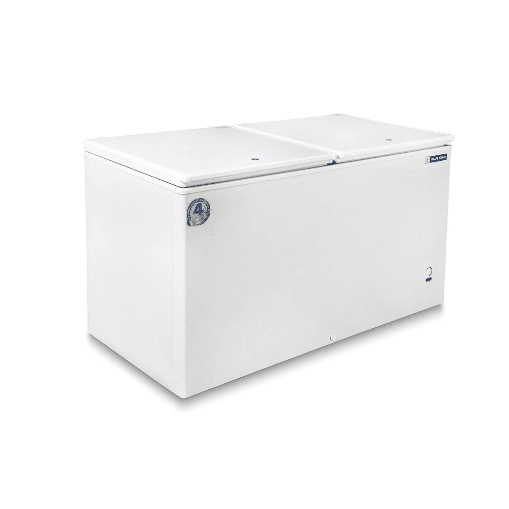 Blue Star CHFDD500MGPW, 484 Ltrs  Double Door Deep Freezer, White
