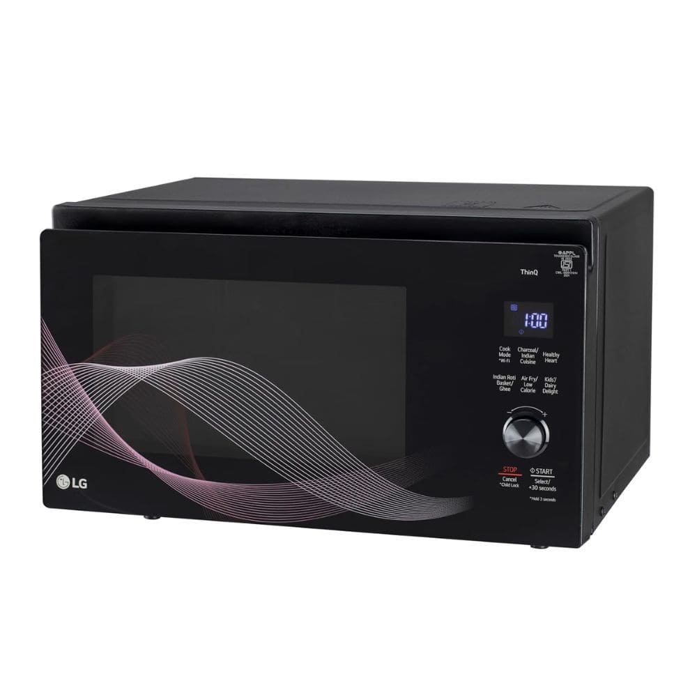 LG 32 Ltrs Convertible Charcoal Microwave Oven (MJEN326UHWF,Black)