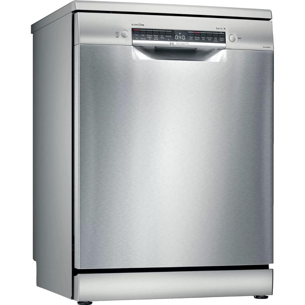 Bosch 14 Place Settings, Free Standing Dishwasher with TrueSteam And Wifi (SMS6HVI00I 14 PS, Silver Grey)