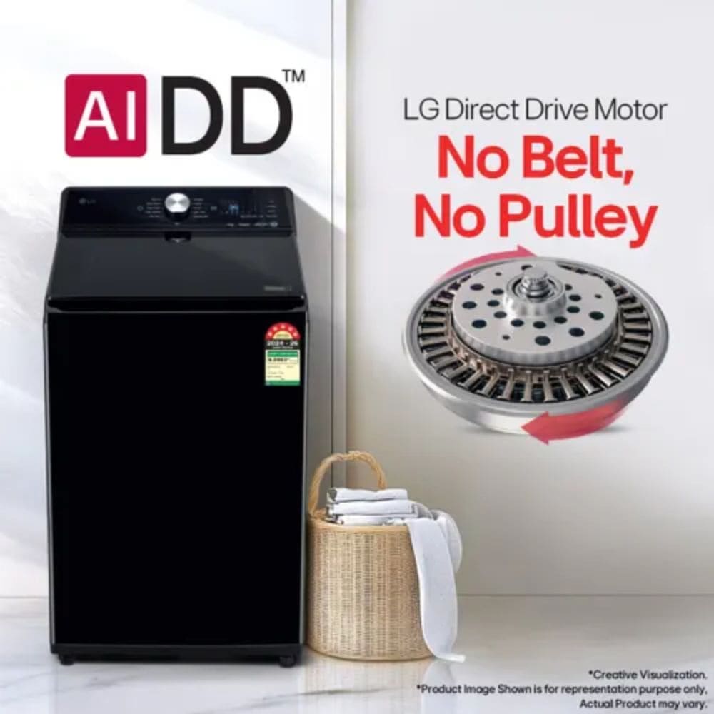 LG 11 Kg 5 Star Fully-Automatic Top Load Washing Machine (TX511SWO,Black)