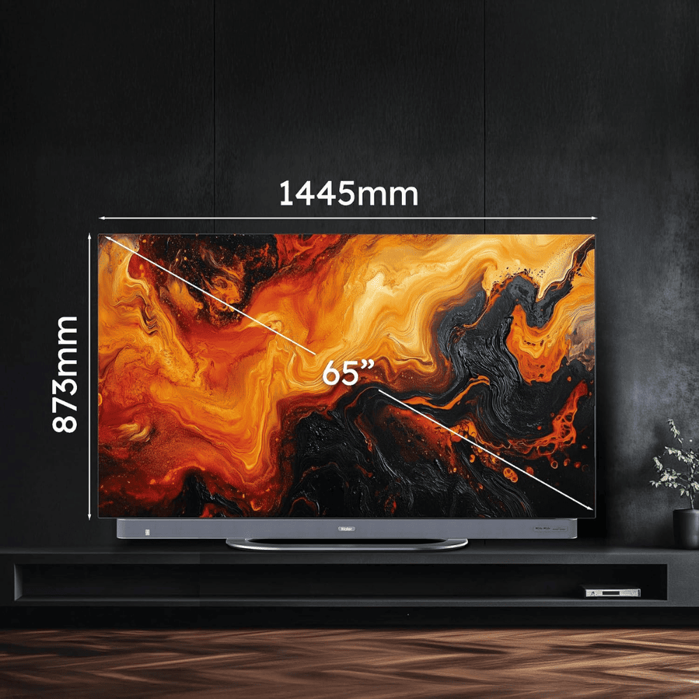 Haier H65C95EUX, 65 Inches 4K Ultra HD OLED TV, Crystal Black