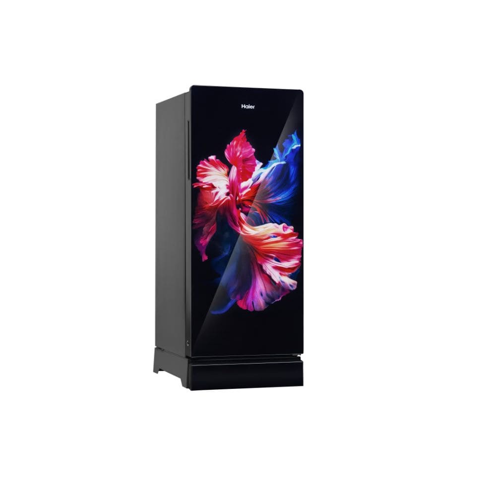 Haier 190 Ltrs, 5 Star Direct Cool Single Door Refrigerator (HRD 2115PWGA N, Wave Glass)