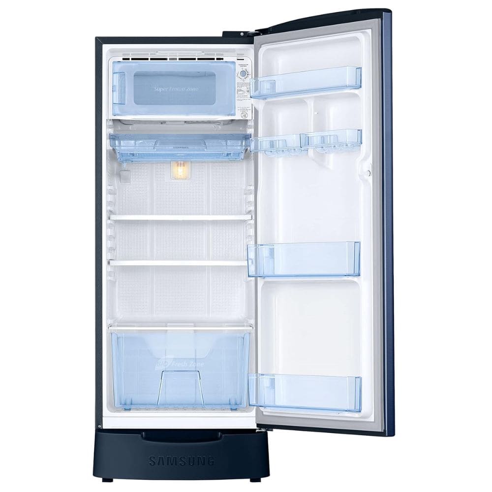 Samsung RR20C1823CU, 183 Ltrs Direct Cool Single Door Refrigerator, Camellia Blue