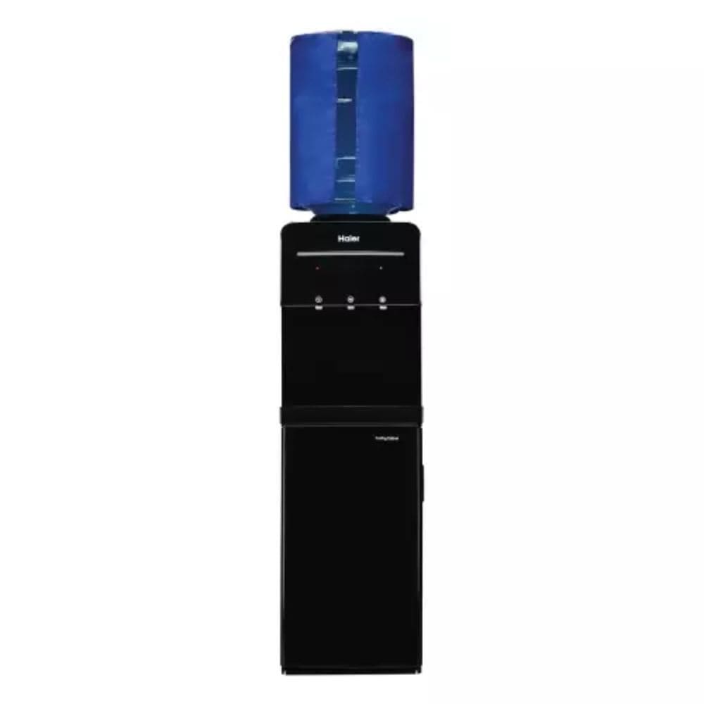 Haier HWD-3BPFMR, 3.35 Ltrs Hot and Cold Floor Mounted Refrigerator Water Dispenser, Black