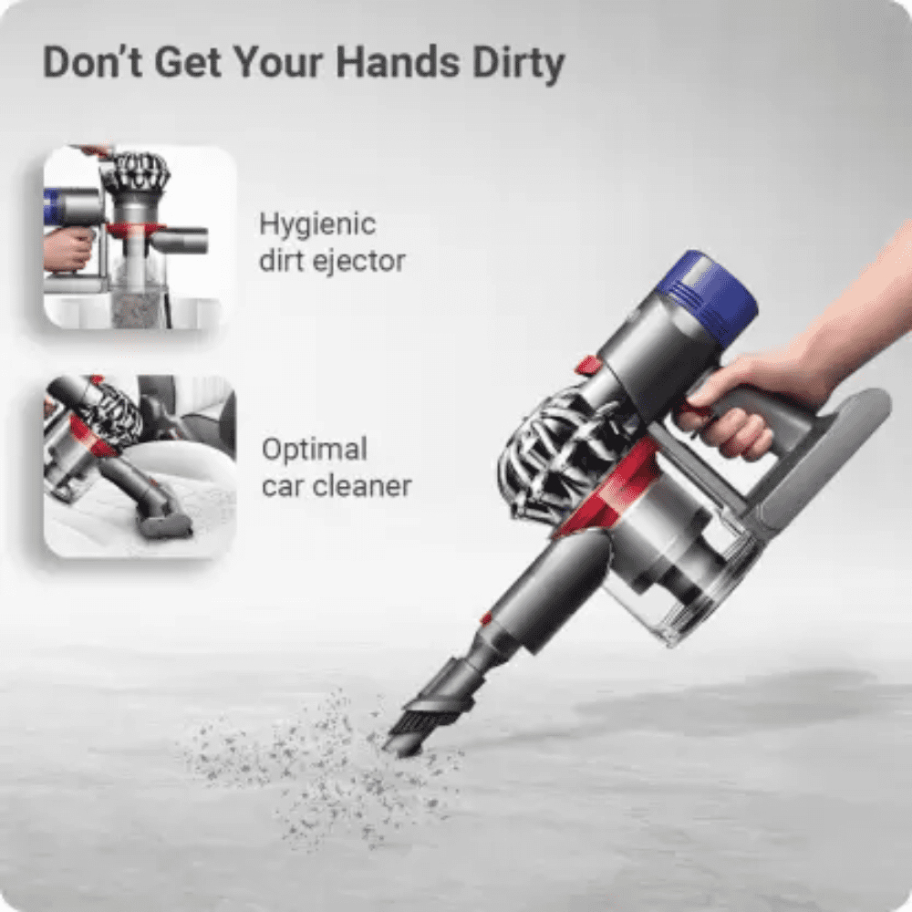 Dyson V7 Animal 243216-01, Advanced Filtration Cordless Vacuum Cleaner (Silver & Purple)