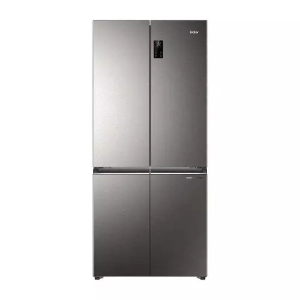 Haier 520 Ltrs, 3 Star Lumiere Frost Free Triple Inverter French Door Side by Side Refrigerator (HRB 600IS, Inox Steel)