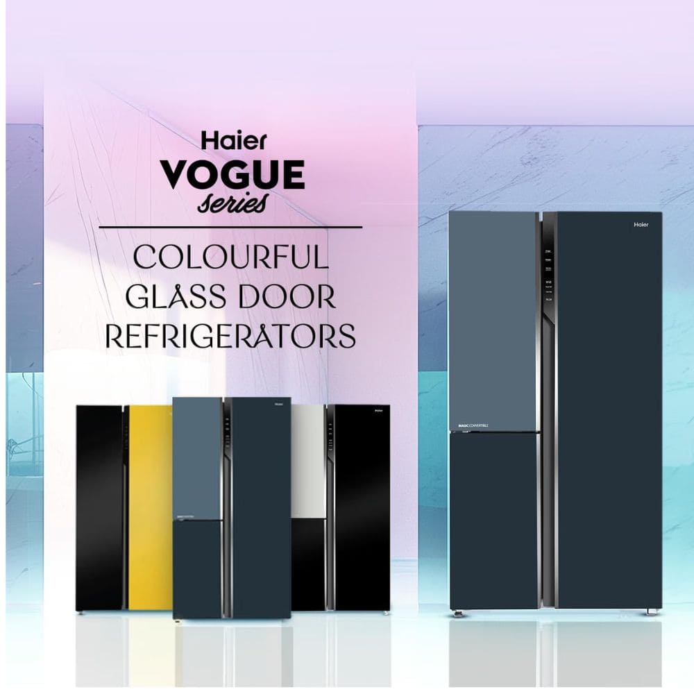 Haier 596 Ltrs 3 Star Frost Free Expert Inverter Smart Sense AI enabled 2 Door Side by Side Refrigerator (HRS 682WGKU1, Graphite Black)