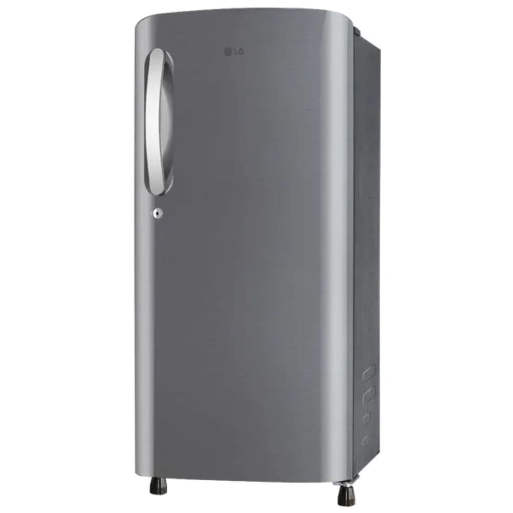 LG 185 Ltrs, 3 Star Inverter Single Door Direct Cool Refrigerator (GLD1936YAPZB, Shiny Steel)
