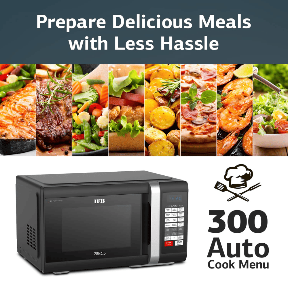IFB 28 Ltrs Convection Microwave Oven (28BC5,Black)