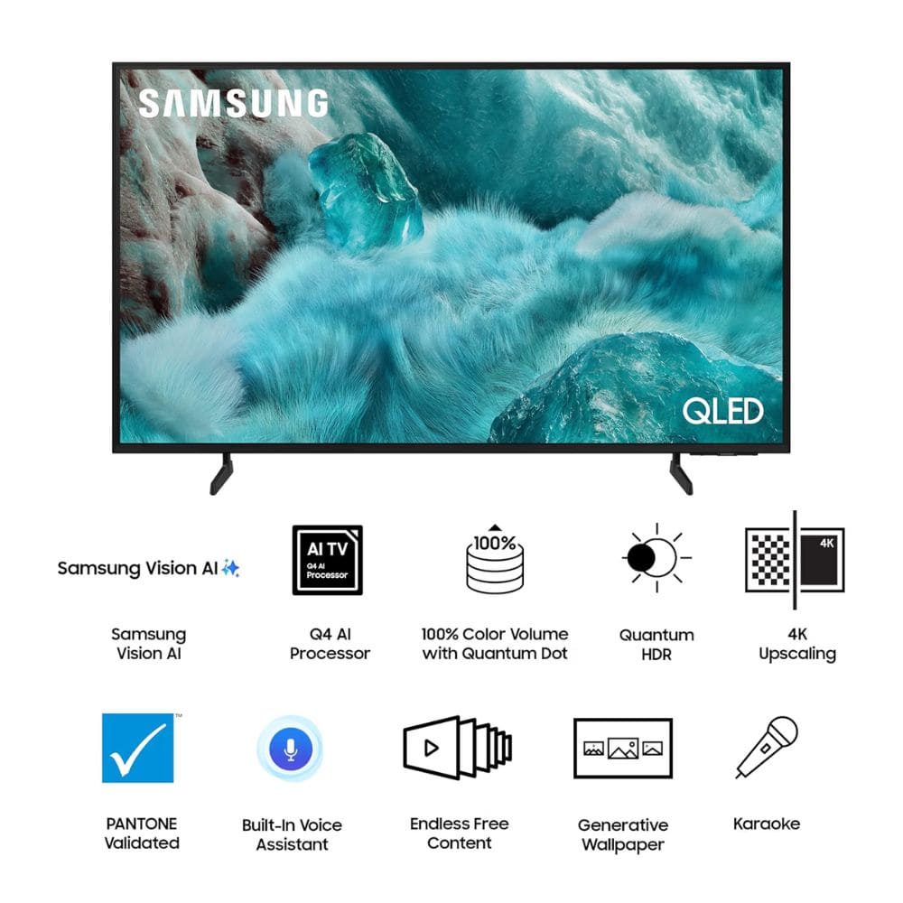 Haier 75Q7 Pro, 75 Inches 4K Ultra HD QLED Google TV, Black