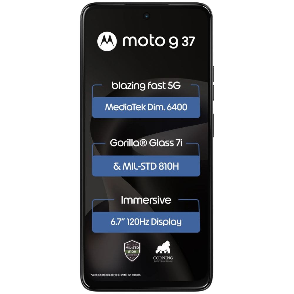 Motorola G37 4GB/64GB Storage, 5G with Camera Control Android Phone (Available in Multi Colour)