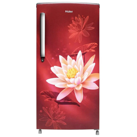 Haier, HRD-1962CRL,175 Ltrs 2 Star, Inverter, Direct Cool, Single Door Refrigerator,  Red Lotus