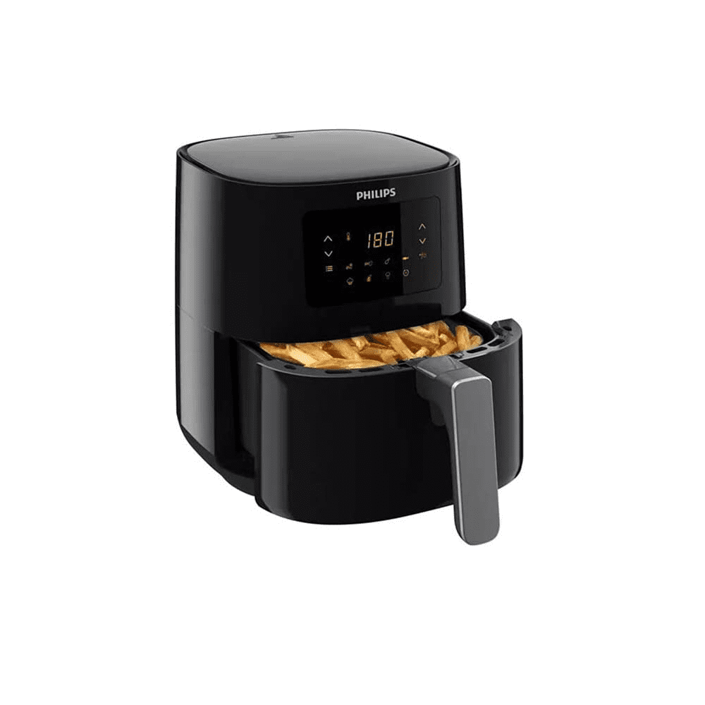 Philips HD9252/70, Essential Air Fryer with Rapid Air Technology, Black