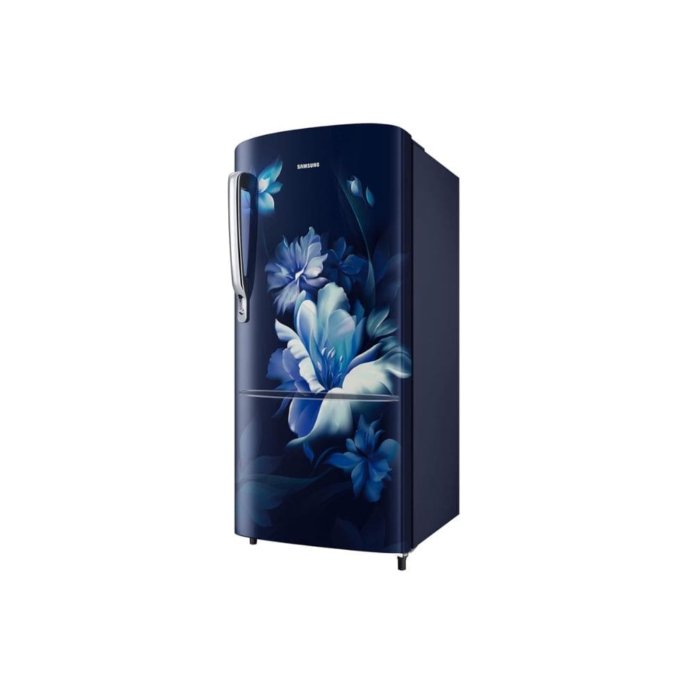Samsung 183 Ltrs, 3 Star Digital Inverter, Direct Cool Single Door Refrigerator (RR20H2723UZN Midnight Blossom Blue)