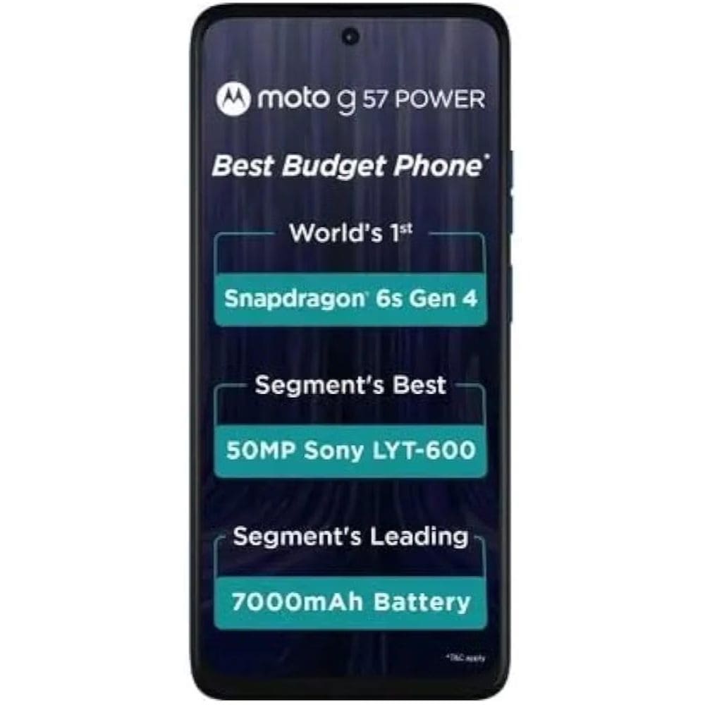 Motorola G57 NEW 8GB/128GB, 5G with Camera Control Android Phone (Available in Multi Colour)