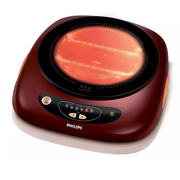 Philips HD 4944, 1500 Watts Induction Cooktop Push Button (Maroon)