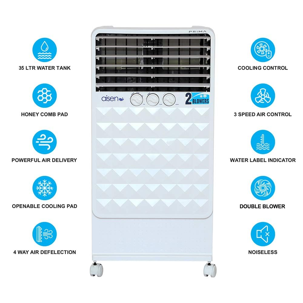 Aisen 35 Ltrs Personal Desert Air Cooler (A35DMH600Prima)