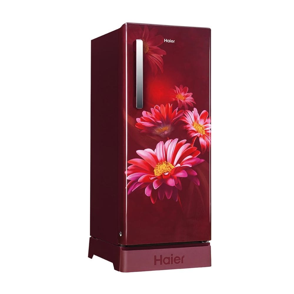 Haier 190 Ltrs, 5 Star Single Door Refrigerator (HRD 2115PRHA N, Red Hilton)