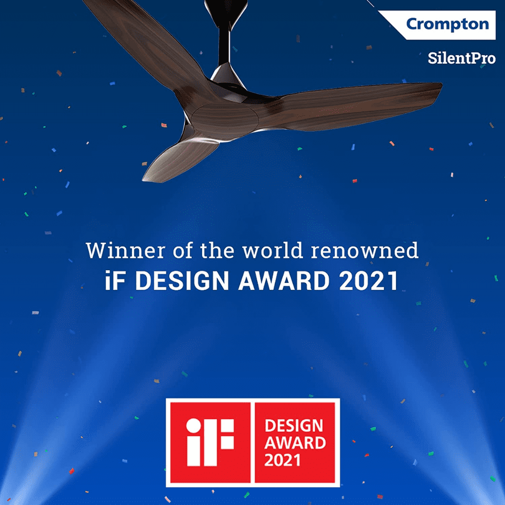 Crompton Silent Pro Wood, 1200mm 3 Blade Ceiling Fan