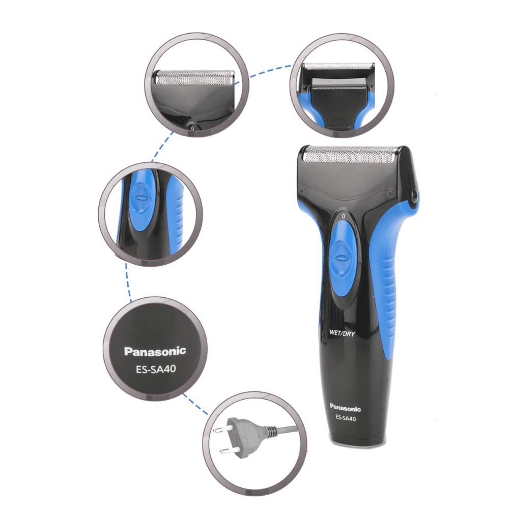 Panasonic ES-SA40-K44B, Single Blade Wet and Dry Men's Shaver (Black)